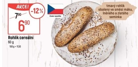 Cereální rohlík