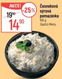 Česneková pomazánka se sýrem