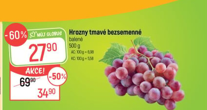 Hrozny tmavé bezsemenné