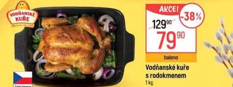 Kuře s rodokmenem Vodňanské kuře