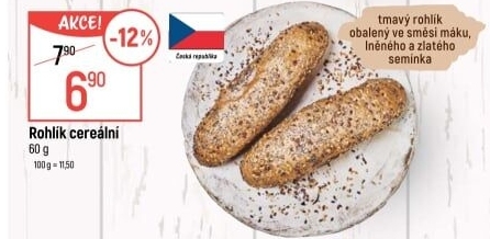 Cereální rohlík