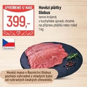Hovězí plátky Globus