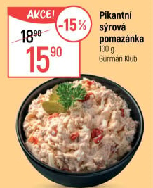 Pikantní sýrová pomazánka
