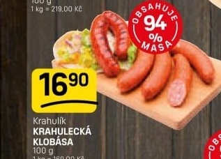 Krahulecká klobása Krahulík