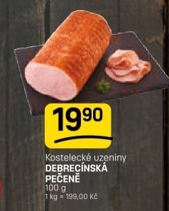 Pečeně debrecínská Kostelecké uzeniny
