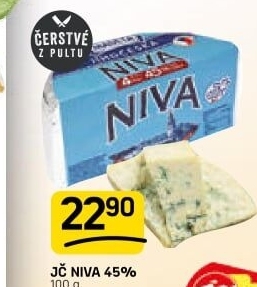Sýr Niva Jihočeská 45% Madeta