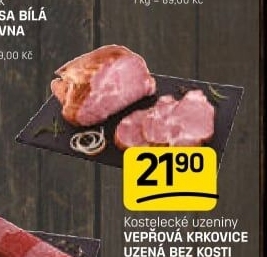 Vepřová krkovice uzená bez kosti Kostelecké uzeniny