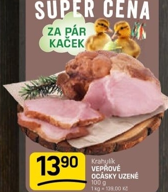 Vepřové ocásky uzené Krahulík