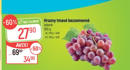 Hrozny tmavé bezsemenné