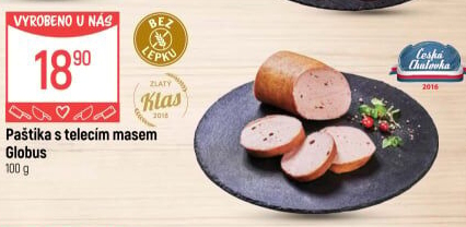 Paštika s telecím masem Globus