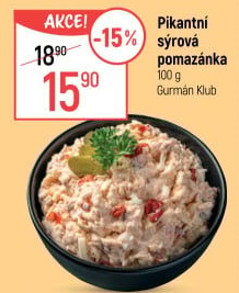 Pikantní sýrová pomazánka