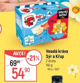 Sýr a křup Veselá kráva