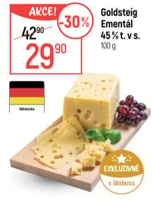 Sýr Ementál 45 % Goldsteig