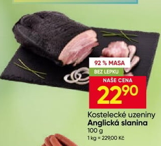 Anglická slanina Kostelecké uzeniny