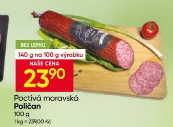 Salám Poličan Cool Poctivá Moravská