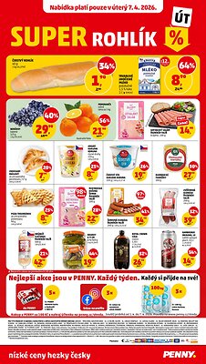 akční leták Penny Market 1.4.2026-7.4.2026