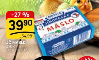 Máslo Jihočeské Madeta