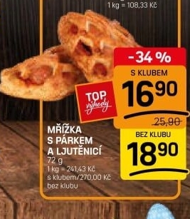 Mřížka s párkem