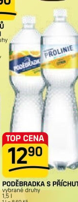 Ochucená voda Poděbradka