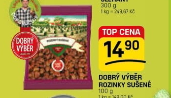 Rozinky sušené Dobrý Výběr