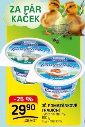 Tradiční pomazánkové Jihočeské Madeta