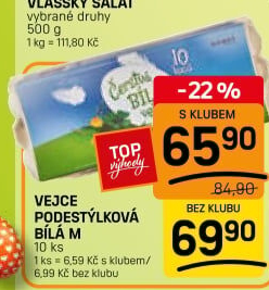 Vejce bílá z podestýlky M Schubert
