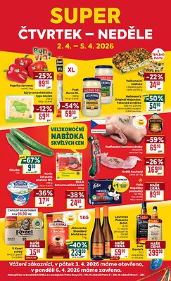 akční leták BILLA 1.4.2026-7.4.2026