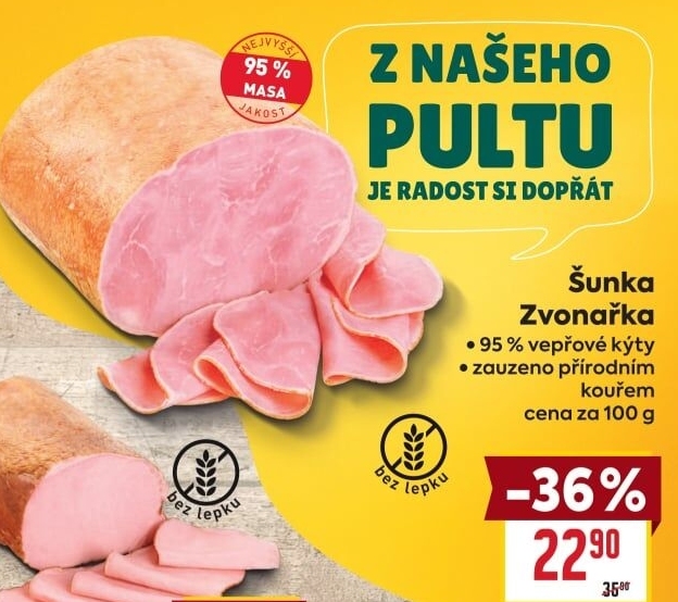 Šunka vepřová Zvonařka nejvyšší jakosti