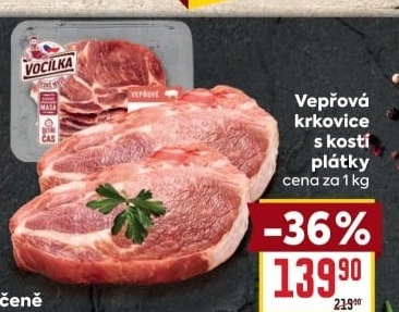 Vepřová krkovice s kostí Vocílka