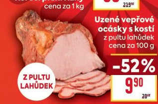 Vepřové ocásky uzené s kostí