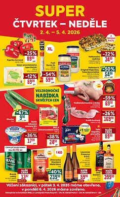 akční leták BILLA 1.4.2026-7.4.2026
