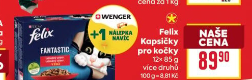 Kapsičky pro kočky Felix Purina
