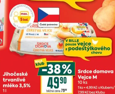 Vejce z podestýlky M Srdce Domova