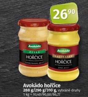 Hořčice Avokádo