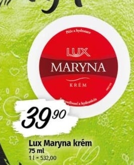 Krém ošetřující hydratační Lux Maryna