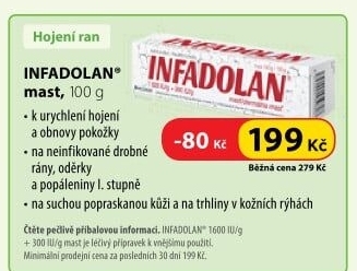 Mast na rány Infadolan