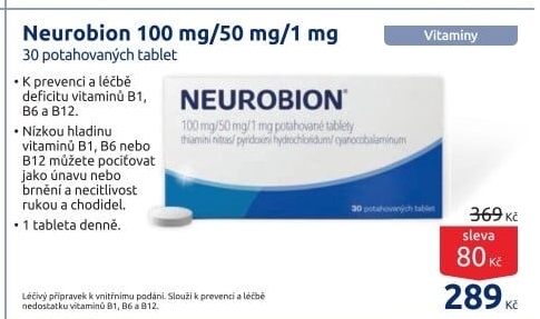 Doplněk stravy tablety Neurobion