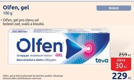 Gel proti bolesti a zánětu kloubů Olfen