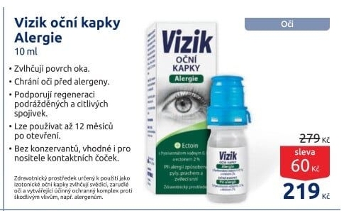 Kapky oční Vizik