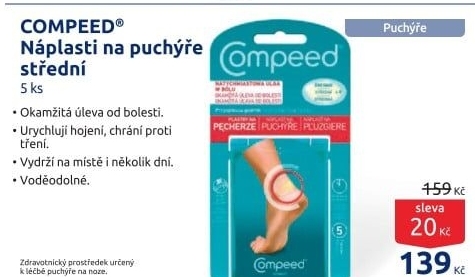 Náplast na puchýře Compeed