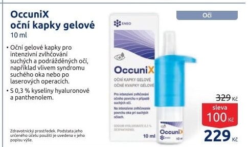 Oční kapky gelové OccuniX