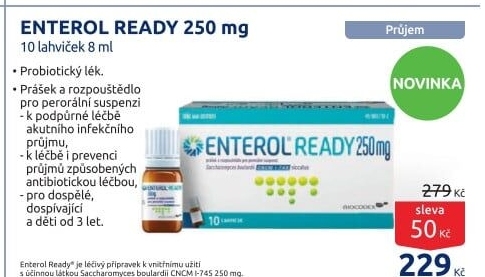 Probiotika proti průjmu Enterol Ready