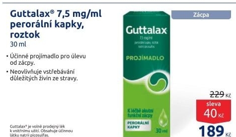 Projímavé kapky Guttalax