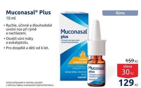 Sprej nosní Muconasal Plus