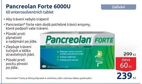Tablety na zažívání Pancreolan Forte