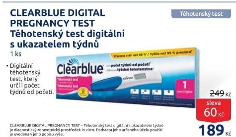 Těhotenský test Clearblue