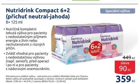 Výživa Compact Nutridrink