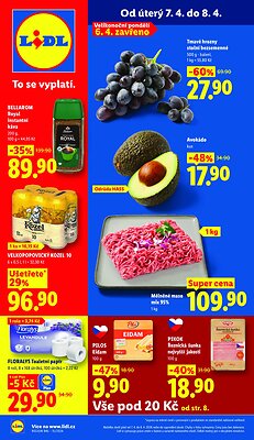 akční leták Lidl 7.4.2026-8.4.2026