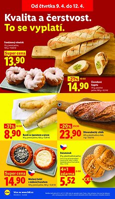 akční leták Lidl 9.4.2026-12.4.2026
