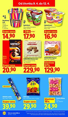 akční leták Lidl 9.4.2026-12.4.2026